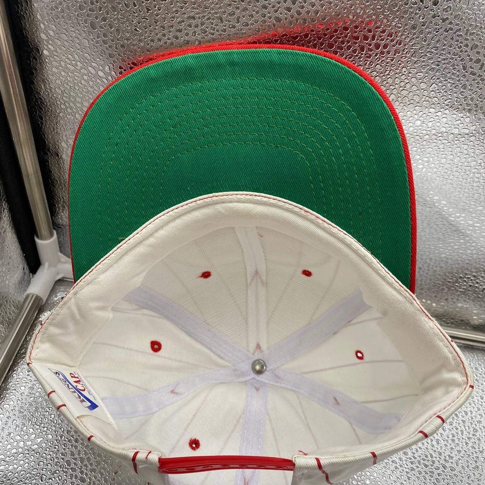 VTG Kings Cap OSC World Series Team Ponderosa Mens OS White Red Pinstripe Snap - Picture 7 of 9